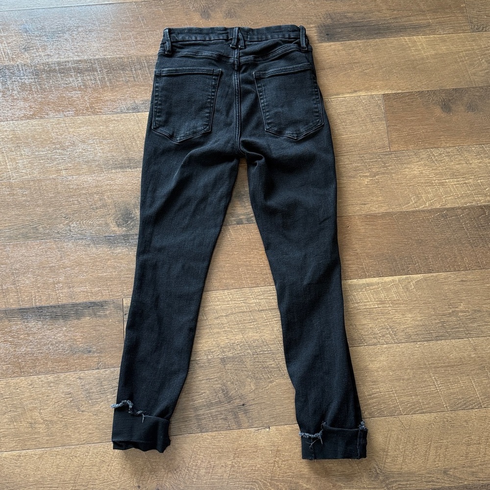 Good American Good Legs Black Skinny Jeans - Picture 6 of 8